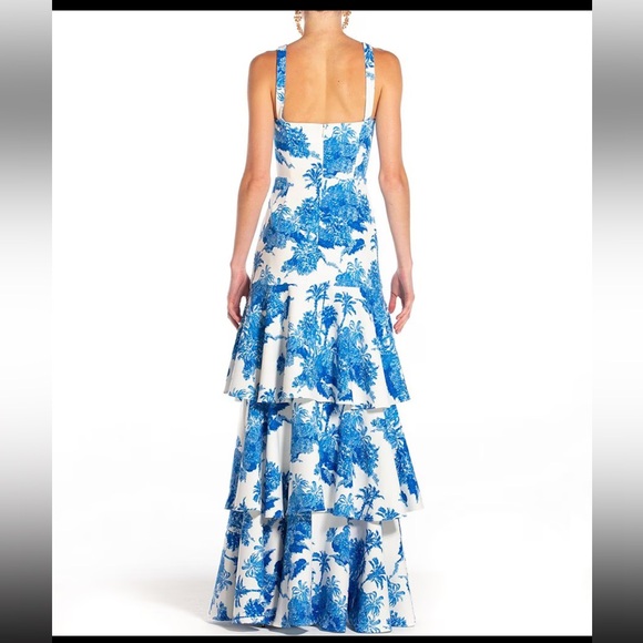 Brand New- Mestiza New York Torero Gown in White Palm Toile 🤍✨ - Picture 3 of 14